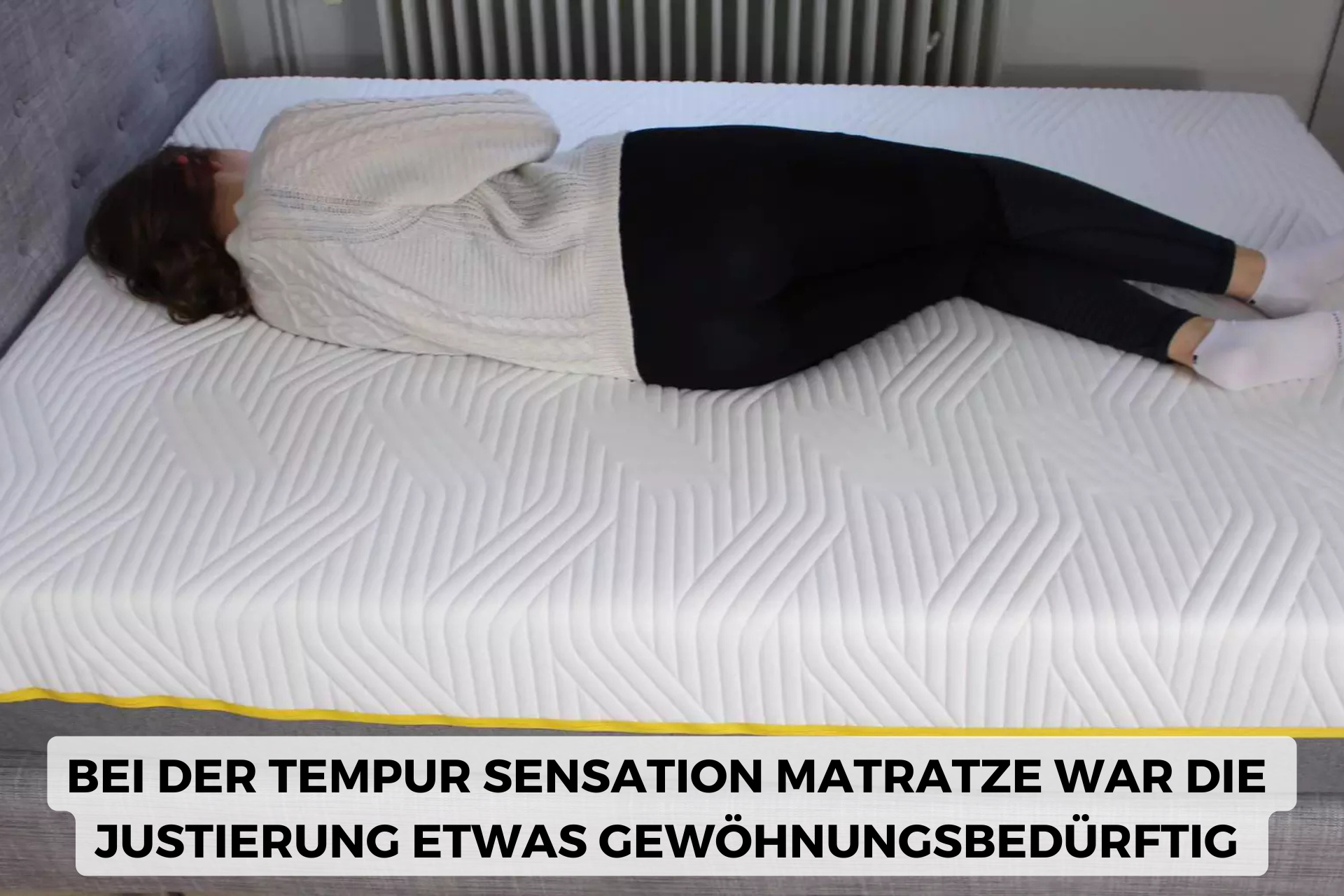Tempur Sensation Matratze mit Probeschläferin